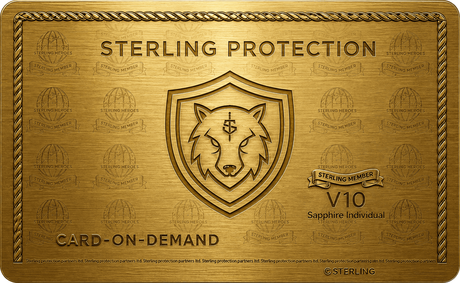 Sterling Gold Card
